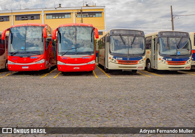 Viação Santana Iapó 2501 na cidade de Ponta Grossa, Paraná, Brasil, por Adryan Fernando Muller. ID da foto: 7317941.