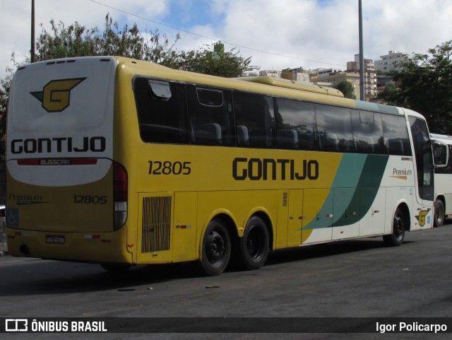 Empresa Gontijo de Transportes 12805 na cidade de Belo Horizonte, Minas Gerais, Brasil, por Igor Policarpo. ID da foto: 7319999.