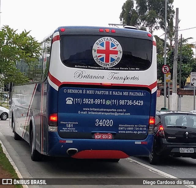 Británica Transportes 34020 na cidade de São Paulo, São Paulo, Brasil, por Diego Cardoso da Silva. Número da foto: #7317931.