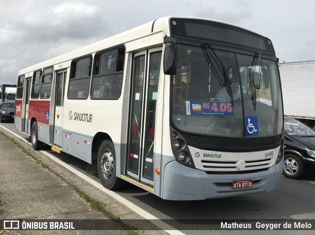 Auto Viação Sanjotur 5108 na cidade de São José dos Pinhais, Paraná, Brasil, por Matheus  Geyger de Melo. ID da foto: 7320516.