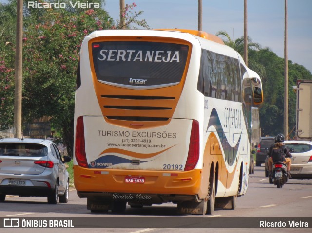 Viação Sertaneja 20192 na cidade de Candangolândia, Distrito Federal, Brasil, por Ricardo Vieira. ID da foto: 7321845.