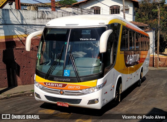 Saritur - Santa Rita Transporte Urbano e Rodoviário 26770 na cidade de Belo Horizonte, Minas Gerais, Brasil, por Vicente de Paulo Alves. ID da foto: 7321210.