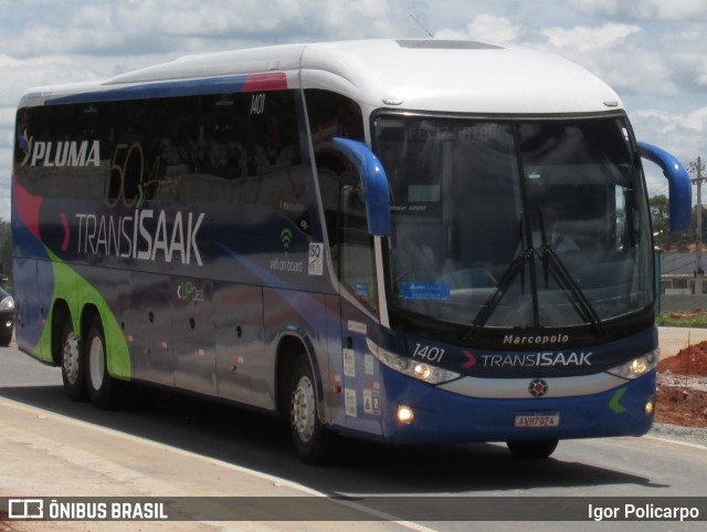 Trans Isaak Turismo 1401 na cidade de Divinópolis, Minas Gerais, Brasil, por Igor Policarpo. Número da foto: #7321503.