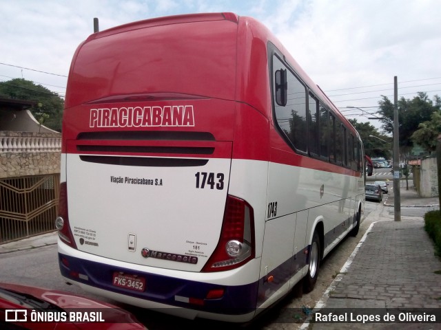 Viação Piracicabana 1743 na cidade de São Paulo, São Paulo, Brasil, por Rafael Lopes de Oliveira. Número da foto: #7322825.