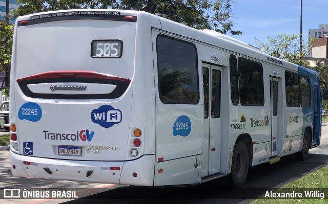 Nova Transporte 22245 na cidade de Vitória, Espírito Santo, Brasil, por Alexandre Willig. ID da foto: 7322442.