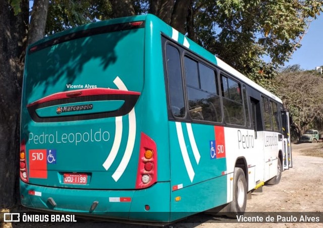 Expresso Unir 510 na cidade de Pedro Leopoldo, Minas Gerais, Brasil, por Vicente de Paulo Alves. ID da foto: 7323910.