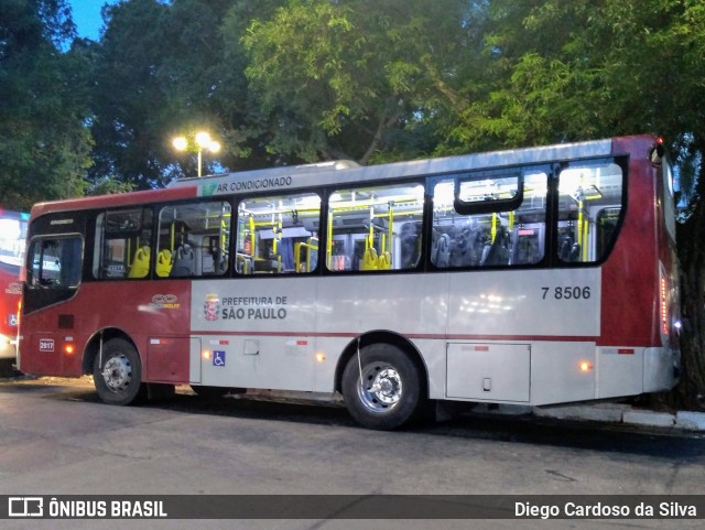 Transwolff Transportes e Turismo 7 8506 na cidade de São Paulo, São Paulo, Brasil, por Diego Cardoso da Silva. Número da foto: #7324139.