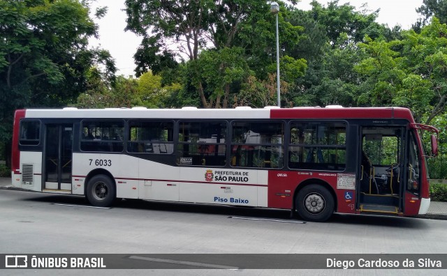 Viação Gatusa Transportes Urbanos 7 6033 na cidade de São Paulo, São Paulo, Brasil, por Diego Cardoso da Silva. ID da foto: 7323377.