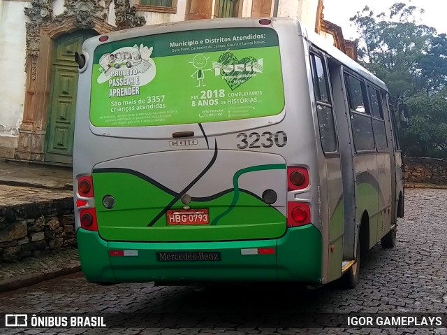 Turin Transportes 3230 na cidade de Ouro Preto, Minas Gerais, Brasil, por IGOR GAMEPLAYS. Número da foto: #7324879.