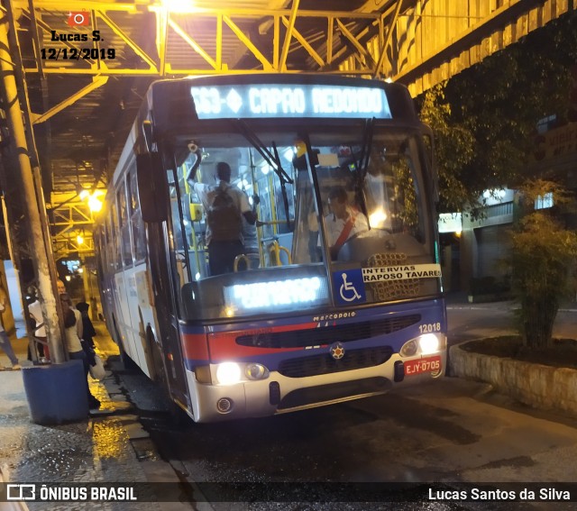 Auto Viação Bragança Metropolitana > Viação Raposo Tavares 12 018 na cidade de São Paulo, São Paulo, Brasil, por Lucas Santos da Silva. Número da foto: #7326504.