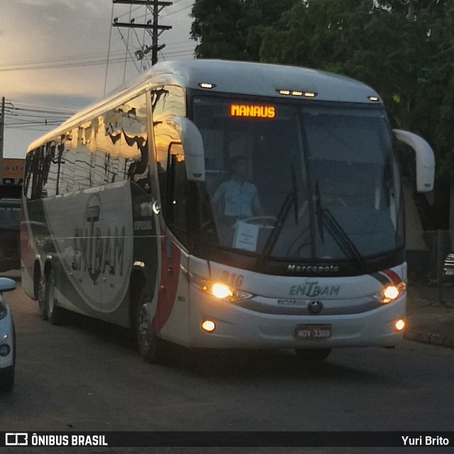 EMTRAM - Empresa de Transportes Manacapuru 316 na cidade de Manaus, Amazonas, Brasil, por Yuri Brito. Número da foto: #7323609.