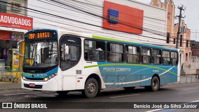 Viação Ponte Coberta RJ 190.034 na cidade de Rio de Janeiro, Rio de Janeiro, Brasil, por Benício José da Silva Júnior. Número da foto: #7324689.