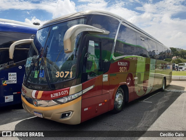 Transportes Única Petrópolis 3071 na cidade de São Paulo, São Paulo, Brasil, por Cecilio Cais. Número da foto: #7324786.