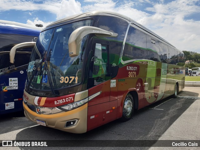 Transportes Única Petrópolis 3071 na cidade de São Paulo, São Paulo, Brasil, por Cecilio Cais. ID da foto: 7324786.