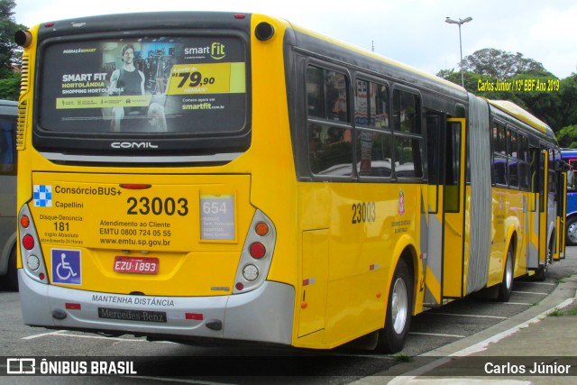 Transportes Capellini 23003 na cidade de São Paulo, São Paulo, Brasil, por Carlos Júnior. Número da foto: #7325323.