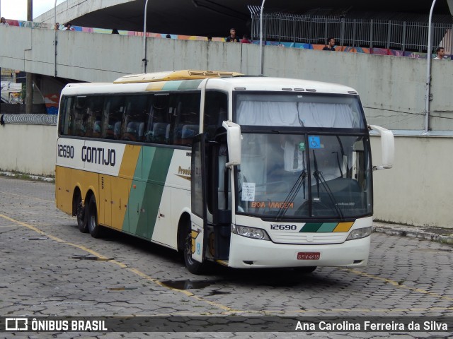 Empresa Gontijo de Transportes 12690 na cidade de Belo Horizonte, Minas Gerais, Brasil, por Ana Carolina Ferreira da Silva. ID da foto: 7325701.