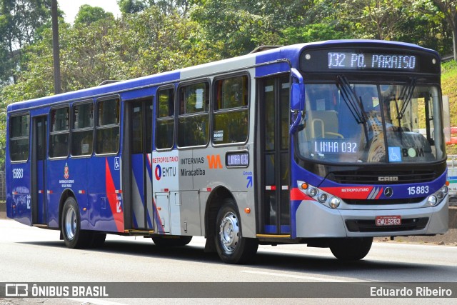 Viação Miracatiba 15.883 na cidade de Taboão da Serra, São Paulo, Brasil, por Eduardo Ribeiro. ID da foto: 7323414.