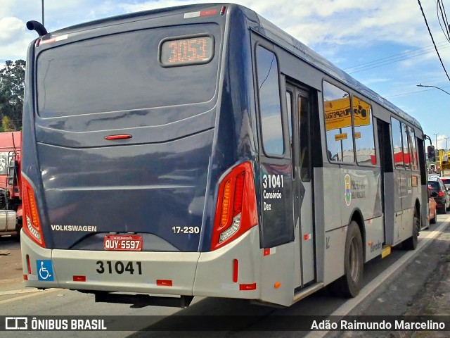 Viação Zurick 31041 na cidade de Belo Horizonte, Minas Gerais, Brasil, por Adão Raimundo Marcelino. ID da foto: 7325871.