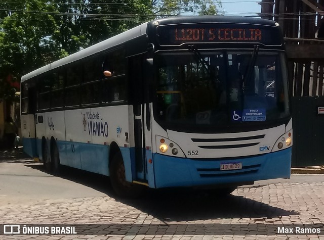 Empresa de Transporte Coletivo Viamão 552 na cidade de Viamão, Rio Grande do Sul, Brasil, por Max Ramos. ID da foto: 7326244.