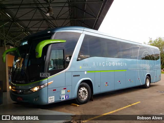 Viação Garcia 8375 na cidade de Paranavaí, Paraná, Brasil, por Robson Alves. Número da foto: #7328751.