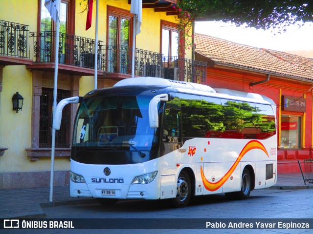 Ônibus Particulares Transportes JAS na cidade de Santa Cruz, Colchagua, Libertador General Bernardo O'Higgins, Chile, por Pablo Andres Yavar Espinoza. ID da foto: 7328239.