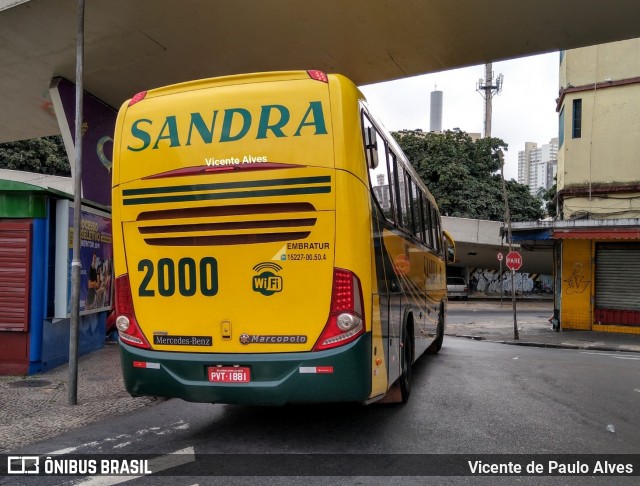 Viação Sandra 2000 na cidade de Belo Horizonte, Minas Gerais, Brasil, por Vicente de Paulo Alves. Número da foto: #7329271.