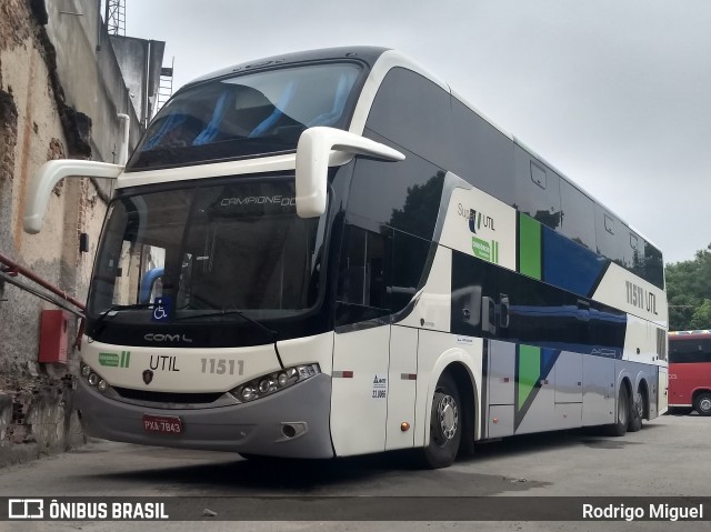 UTIL - União Transporte Interestadual de Luxo 11511 na cidade de Rio de Janeiro, Rio de Janeiro, Brasil, por Rodrigo Miguel. ID da foto: 7328343.