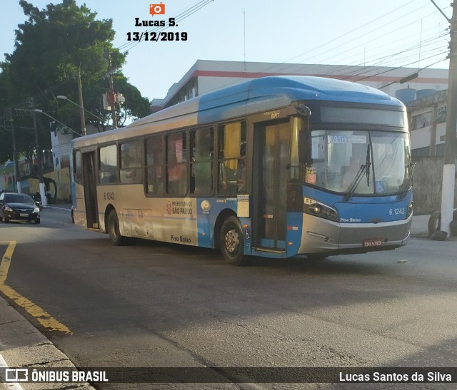 Viação Grajaú S.A. 6 1242 na cidade de São Paulo, São Paulo, Brasil, por Lucas Santos da Silva. Número da foto: #7327005.