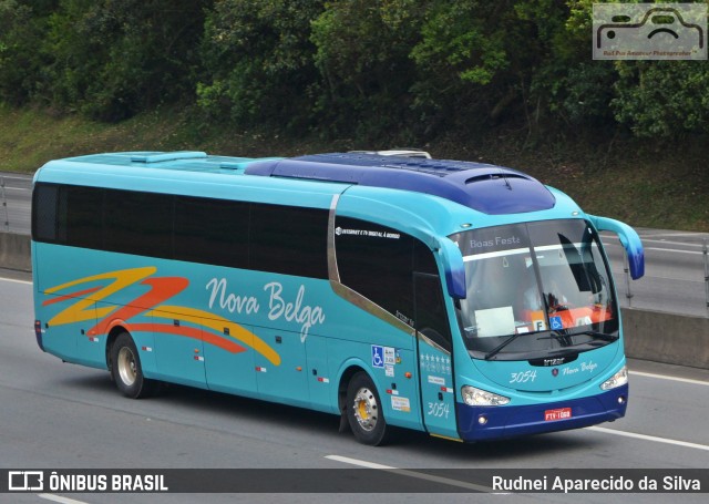 Nova Belga Transportadora Turística 3054 na cidade de Arujá, São Paulo, Brasil, por Rudnei Aparecido da Silva. ID da foto: 7328955.