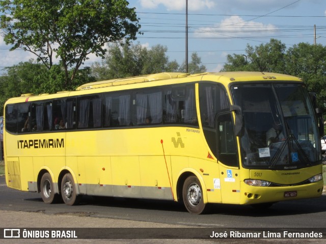 Viação Itapemirim 5017 na cidade de Teresina, Piauí, Brasil, por José Ribamar Lima Fernandes. ID da foto: 7332907.