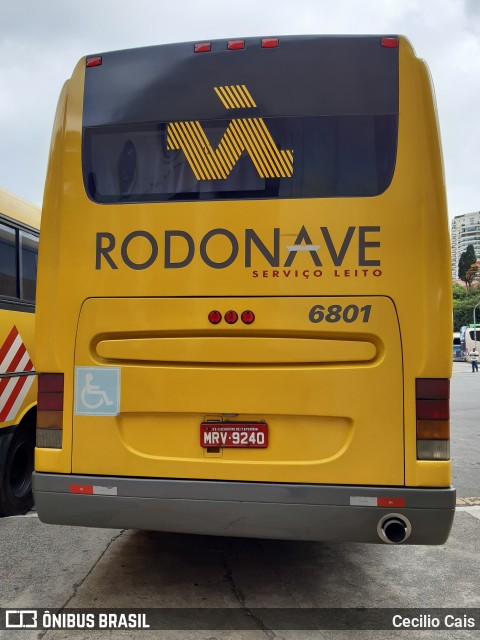 Viação Itapemirim 6801 na cidade de São Paulo, São Paulo, Brasil, por Cecilio Cais. Número da foto: #7331627.