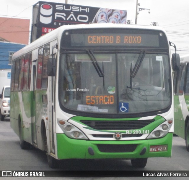 Viação São José RJ 200.141 na cidade de Nova Iguaçu, Rio de Janeiro, Brasil, por Lucas Alves Ferreira. ID da foto: 7330980.