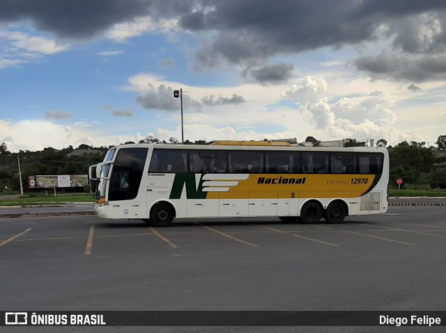 Viação Nacional 12970 na cidade de Formiga, Minas Gerais, Brasil, por Diego Felipe. ID da foto: 7331617.