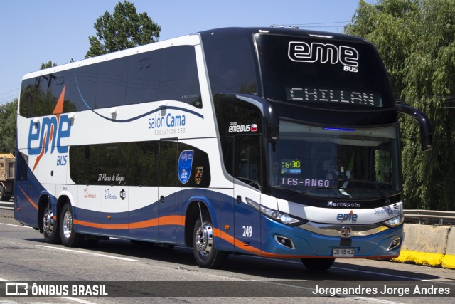 Pullman Eme Bus 249 na cidade de Talca, Talca, Maule, Chile, por Jorgeandres Jorge Andres. ID da foto: 7331544.