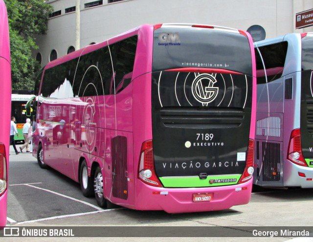 Viação Garcia 7189 na cidade de São Paulo, São Paulo, Brasil, por George Miranda. Número da foto: #7331381.