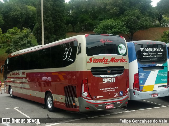 Santa Maria Fretamento e Turismo > Transportes Santa Maria(SP) 950 na cidade de São Paulo, São Paulo, Brasil, por Felipe Goncalves do Vale. Número da foto: #7329886.