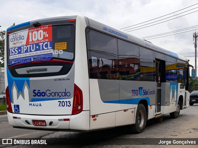 Viação Mauá 7.013 na cidade de São Gonçalo, Rio de Janeiro, Brasil, por Jorge Gonçalves. ID da foto: 7330077.