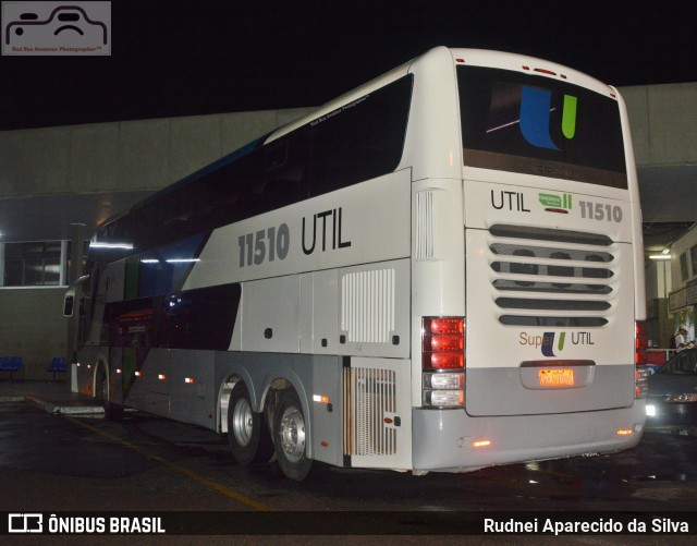 UTIL - União Transporte Interestadual de Luxo 11510 na cidade de Mogi das Cruzes, São Paulo, Brasil, por Rudnei Aparecido da Silva. Número da foto: #7332109.