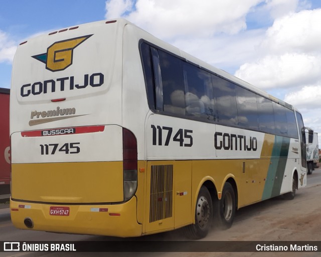 Empresa Gontijo de Transportes 11745 na cidade de Montes Claros, Minas Gerais, Brasil, por Cristiano Martins. ID da foto: 7329765.