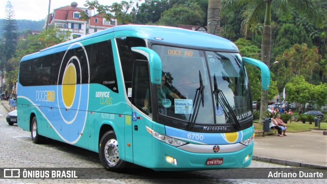 Doce Rio Fretamento e Turismo 6700 na cidade de Petrópolis, Rio de Janeiro, Brasil, por Adriano Duarte. Número da foto: #7330924.