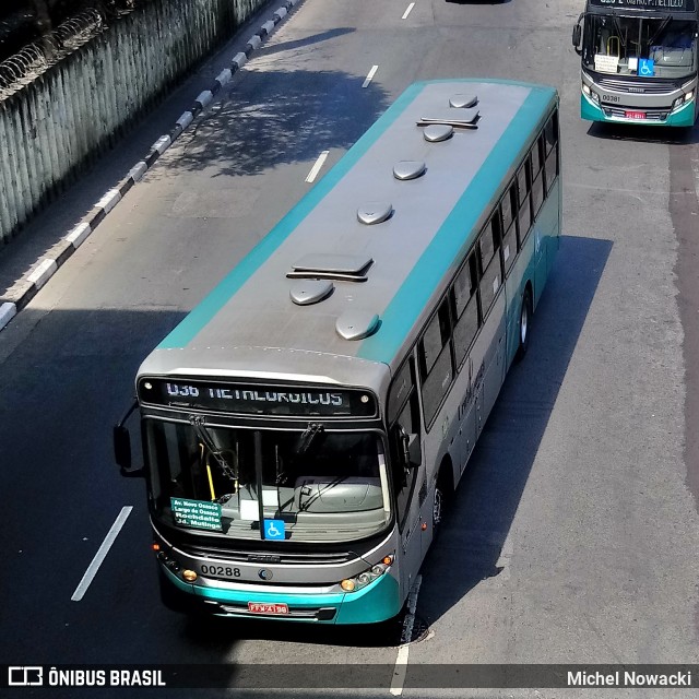 Auto Viação Urubupungá 00288 na cidade de Osasco, São Paulo, Brasil, por Michel Nowacki. ID da foto: 7332743.