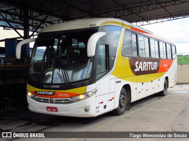 Saritur - Santa Rita Transporte Urbano e Rodoviário 30110 na cidade de Belo Horizonte, Minas Gerais, Brasil, por Tiago Wenceslau de Souza. Número da foto: #7331920.