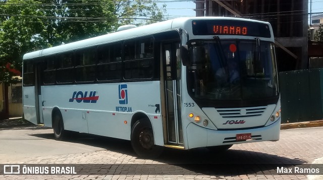 SOUL - Sociedade de Ônibus União Ltda. 7553 na cidade de Viamão, Rio Grande do Sul, Brasil, por Max Ramos. Número da foto: #7334094.