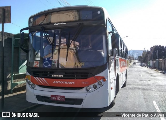 Autotrans > Turilessa 1890 na cidade de Itaúna, Minas Gerais, Brasil, por Vicente de Paulo Alves. ID da foto: 7334663.