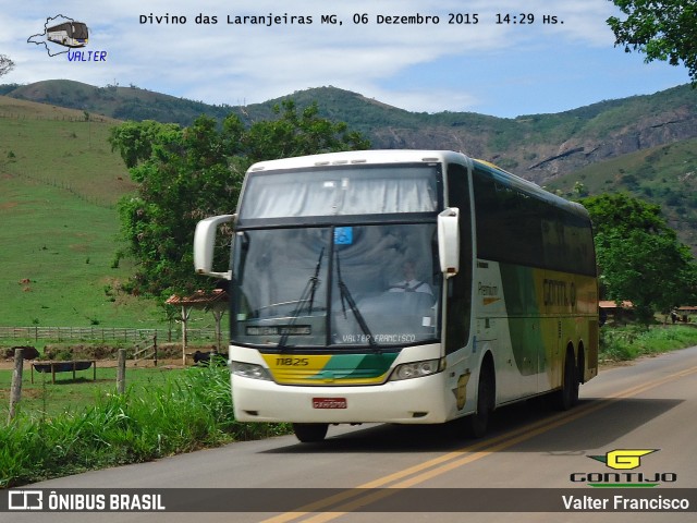 Empresa Gontijo de Transportes 11825 na cidade de Divino das Laranjeiras, Minas Gerais, Brasil, por Valter Francisco. ID da foto: 7334739.