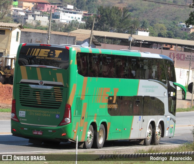 EBT - Expresso Biagini Transportes 1660 na cidade de Conselheiro Lafaiete, Minas Gerais, Brasil, por Rodrigo  Aparecido. Número da foto: #7335357.