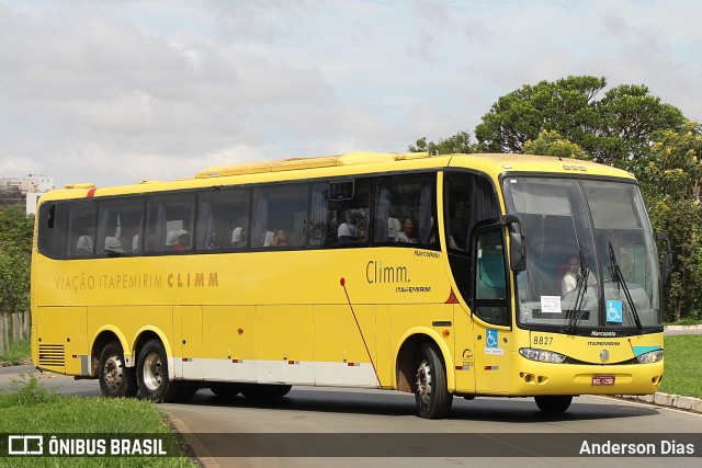Viação Itapemirim 8827 na cidade de Brasília, Distrito Federal, Brasil, por Anderson Dias. Número da foto: #7335601.