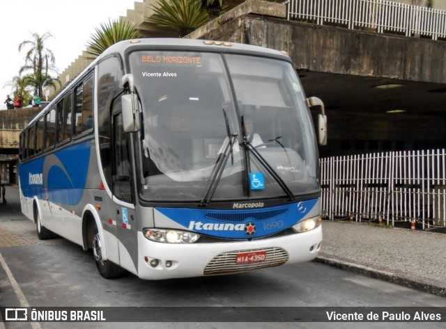 Viação Itaúna 1690 na cidade de Belo Horizonte, Minas Gerais, Brasil, por Vicente de Paulo Alves. ID da foto: 7337048.