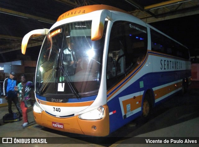 Viação Sertaneja 740 na cidade de Divinópolis, Minas Gerais, Brasil, por Vicente de Paulo Alves. Número da foto: #7336859.