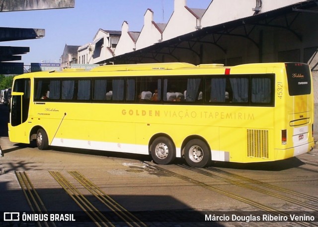 Viação Itapemirim 45321 na cidade de Rio de Janeiro, Rio de Janeiro, Brasil, por Márcio Douglas Ribeiro Venino. ID da foto: 7338080.